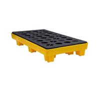 Heavy-Duty Spill Containment Tray -Plastic Oil Drum Pallet for Forklift Trucks Essential Spill Control & Environmental Safety Solution