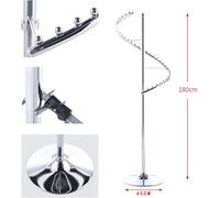 Heavy Duty Spiral Rotating Clothing Rack - 38 Ball Freestanding Metal Hanger for Boutique & Bedroom - Space-Saving Sturdy Garment Storage Solution