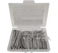 Heavy Duty Split Pins 230PCS Galvanized Steel Fasteners | Zinc plated finish, rust resistant, 230 piece set, secure hold, automotive and industrial use