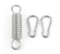 Heavy Duty Spring Hanging Chair Swing Hooks Dual Swivel Design Rust Resistant Steel for Outdoor Use on Wooden Beams Porches and Concrete Ceilings (Type A)