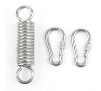 Heavy Duty Spring Hanging Chair Swing Hooks Dual Swivel Design Rust Resistant Steel for Outdoor Use on Wooden Beams Porches and Concrete Ceilings (Type B)