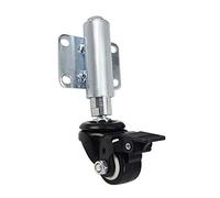 Heavy Duty Spring Loaded Swivel Caster 30mm Gate Furniture Wheels 50kg Load Capacity Ideal for Trolleys & Tables Polyurethane Brake Versatile Design