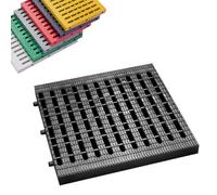 Heavy Duty Square Channel Grille Anti-Skid Drainage Cover for Sewers & Catch Basins, Ideal for High Traffic Areas