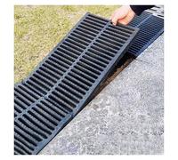 Heavy Duty Square Drain Grate - Durable Replacement Sewer Cover for Enhanced Outdoor Drainage in Driveway, Yard & Garage