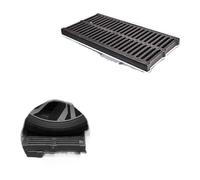 Heavy-Duty Square Drainage Grate for Garage & Sidewalk, High Load-Bearing Grille Cover, Outdoor Drainage Channel Solution