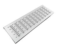 Heavy Duty Square Manhole Cover & Frame Removable Septic Tank Lid Outdoor Drain Grates Gully Grid Drain Defender Durable Debris Blocker for Yard & Driveway Drainage System (60x60cm)