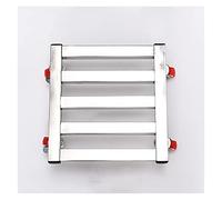 Heavy Duty Square Metal Plant Pot Trolley - Large Garden Flower Pot Mover Dolly with Wheels, Outdoor Plant Caddy for Easy Mobility, Durable Pot Stand with Saucer
