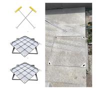 Heavy Duty Square Septic Tank Lid Cover - 65x65cm Recessed Manhole Cover & Frame, Durable Utility Service Covers for Outdoor Use, Commercial Grade