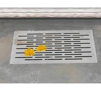 Heavy Duty Square Shower Drain Grate 60x30cm Linear Drainage Cover for Pool Deck Patio Garage & Garden -Trench Channel Catch Basin Replacement