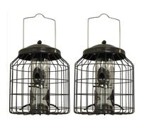 Heavy Duty Squirrel Proof Hanging Bird Seed Feeder (Set of 2)