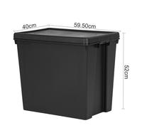 Wham Bam Black Recycled Storage Box 92 Litre