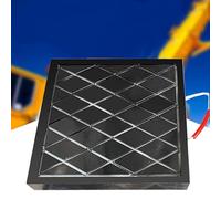 Heavy-Duty Stackable Holder, Crane Jacks Stabilizing Landing Pads - Portable Leveling Pads 1.2-3.2 in Thick, Supports 11023 Lbs, 23.6x23.6x2.8 cm