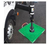 Heavy Duty Stackable Trailer Jack Pads - 30/40/50/60/70cm Wide Stabilizer Leveling Pads for Crane & Wrecker, Square Landing Gear Pads (19.7x19.7x2.4in) - Durable Green
