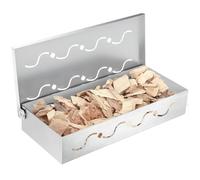 Heavy Duty Stainless Steel 12 Inch BBQ Wood Chip Box with Unique Vent Design for Consistent Smoke Production, Perfect Tool for Meat on Grills