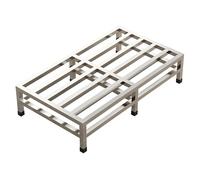 Heavy-Duty Stainless Steel AC Support Bracket Floor Stand for Split Air Conditioners & Heat Pumps, Adjustable 100x40x20cm (39x16x8in), Multi-Functional Design, Durable Support