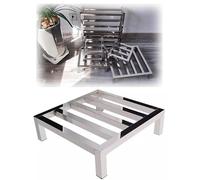 Heavy Duty Stainless Steel Adjustable Leveling Base Stand - Supports Up to 400kg for Aquarium, Cabinets, Shelves, Heavy Items(65x65x10cm)
