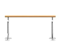 Heavy Duty Stainless Steel Ballet Barre - 500kg Capacity Adjustable Height Perfect for Dance Practice Home Gym Professional Use Stability & Durability
