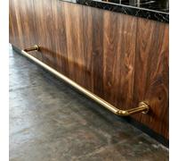 Heavy Duty Stainless Steel Bar Foot Rail Kit
