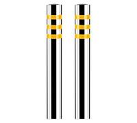 Heavy-Duty Stainless Steel Bollards - Crash-Resistant Posts for Driveway Security, Traffic Control & Property Protection - Durable Outdoor Barriers