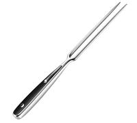 Heavy-Duty Stainless Steel Carving Fork, Meat Fork with Steel Handle & Black ABS Accents - 11.8" (30 cm) for Turkey, Roast & BBQ
