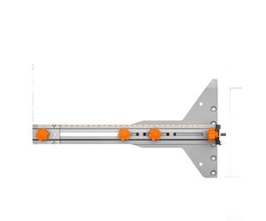 Heavy Duty Stainless Steel Circle Cutting Guide For Router Tools Featuring Etched Scale And Six Bearings To Insure Smooth Operation On Radii Between 67mm And 823mm For Woodworkers(B)