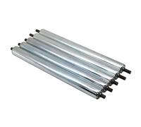 Heavy Duty Stainless Steel Conveyor Roller Wheels - 5 Pack Industrial Transmission Replacement Parts for Woodworking and Manufacturing Equipment