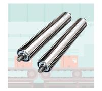 Heavy Duty Stainless Steel Conveyor Rollers - 2 Pcs Spring Press-in Rollers for 4-40 Inch Roller Stands Galvanized Replacement Parts for Industrial Use