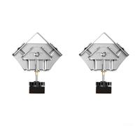 Heavy Duty Stainless Steel Corner Clamps Set 90 Degree Right Angle Alignment Tool For Woodworking Welding Cabinet Making Picture Frames Diy Crafts Silver Color 2 Pieces Open Closed Style Precision(B)