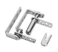 Heavy Duty Stainless Steel Door Hinges with Brushed Finish, Rust and Scratch Resistant, Suitable for Wooden and Alloy Doors, Includes Set of Two Hinges (M)