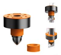 Heavy Duty Stainless Steel Drain Connector For Washing Machines Anti Overflow Y Shaped Design Blocks Sewer Gas And Insects Fit With Silicone Rings Gray Finish Quick Tool Free Setup Solution(H)