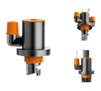 Heavy Duty Stainless Steel Drain Connector For Washing Machines Featuring Block Technology And For Rapid Flow Structure To Prevent Backflow Issues(E)