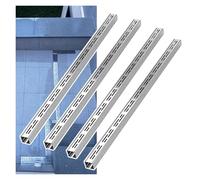 Heavy-Duty Stainless Steel Drainage Channels - Durable Outdoor Gutter System for Efficient Water Management in Gardens, Yards, and Driveways