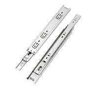 Heavy Duty Stainless Steel Drawer Slides - Full Extension 150-1000mm, 45KG Load Capacity, 3-Section Detachable, Smooth Glide for Kitchen, Furniture, and Storage Solutions