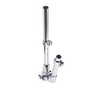 Heavy Duty Stainless Steel Drum L Rod Stand Bracket Mount Holder - Easy Installation, Precision CNC Manufacturing - Adjustable Arm Accessory Clamp - for Drum sets, Percussion