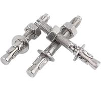 Heavy-Duty Stainless Steel Expansion Bolts,304 Stainless Steel Expansion Screw Wedge Anchor Through Bolt M6 M8 M10 M12 M16 Expansion Screw Expansion Screw Expansion Bolt(M10x70 2pcs)