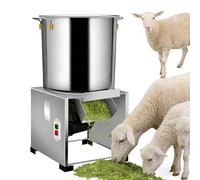 Heavy Duty Stainless Steel Feed Processing Chopper Grinder, High Output with 4 Blades and 3500 RPM, Ideal for Vegetables Grains Peanut Ginger Garlic Farm Use