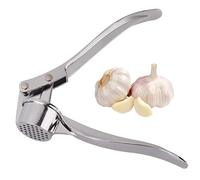 Heavy Duty Stainless Steel Garlic Press - Removable Garlic Crusher & Ginger Mincer - Rust-Resistant Garlic Squeezer Tool for Effortless Kitchen Prep & Easy Cleaning