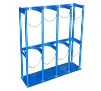Heavy Duty Stainless Steel Gas Cylinder Rack, Freestanding Storage for Hospital, Laboratory, Clinic, School, Factory, Home Safety Use