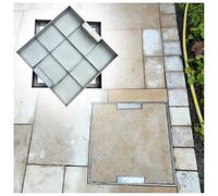 Heavy-Duty Stainless Steel Hidden Manhole Cover - Rust-Resistant Secure Septic Tank Lid for Outdoor Use Ideal for Drainage Solutions and Safety.