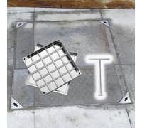 Heavy Duty Stainless Steel Invisible Manhole Cover, Durable Underground Drainage Solution for Basements, Schools, Gardens, and City Sidewalks - Easy Installation