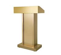 Heavy Duty Stainless Steel Lectern Podium Stand, Ideal for Reading or Laptop Use in Office, Concert, School, Church, and Speech Events