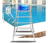 Heavy Duty Stainless Steel Lifeguard Chair for Pool, Beach, Lake - Supports 330kg, Perfect for Adults and Kids, Durable Outdoor Deck Seating