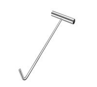 Heavy Duty Stainless Steel Manhole Cover Lifter - 39.3in Drain Hook Tool, Versatile Storm Grate Puller, Durable Iron T-Hook for Outdoor Lifting and Moving