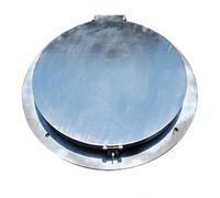 Heavy Duty Stainless Steel Manhole Cover with Frame - Durable Sewage Basin Lid for Inspection Chambers and Septic Tanks
