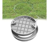 Heavy-Duty Stainless Steel Manhole Cover with Lifting Hooks Access Lid for Sewage and Wastewater Systems Ideal for Underground Tanks and Treatment Plants