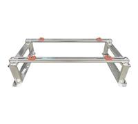 Heavy Duty Stainless Steel Mini Split Air Conditioner Bracket with Shock Absorption, Universal Ground Stand for Heat Pump and Air Handler Support