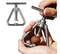 Heavy Duty Stainless Steel Nut Cracker Tool, Adjustable Metal Nutcracker for Pecan, Walnut, Almond, Hazelnut, and All Hard Shell Nuts, Ergonomic Kitchen Tool with Crush Proof Design