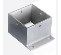 Heavy Duty Stainless Steel Pergola Post Base - Square Post Protector for Fence Anchor, Deck Railing, and Outdoor Structures with Wood Screws and Expansion Bolt