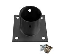 Heavy-Duty Stainless Steel Post Anchor Base for Fence Gates - 4 Pcs Bolt Down Bracket for Elevated Decks & Balustrades 50mm Diameter Weather-Resistant Support Solution