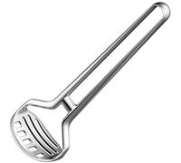 Heavy Duty Stainless Steel Potato Masher, Professional Integrated Masher Kitchen Tool & Food Masher/Potato Smasher with Silicone Handle, Perfect for Bean, Vegetable, Fruits, Avocado, Meat